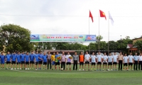 Giao hữu bóng đá chào mừng kỷ niệm 89 ngày thành lập Công đoàn Việt Nam