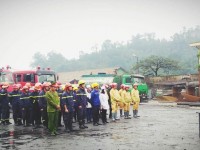 Than Hà Tu diễn tập phương án chữa cháy năm 2017