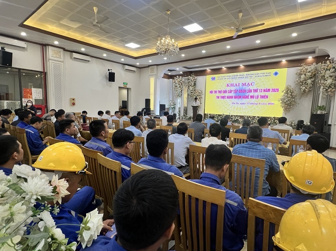 Toàn cảnh Khai mạc Hội thi thợ giỏi cấp Tập đoàn lần thứ 13 năm 2026