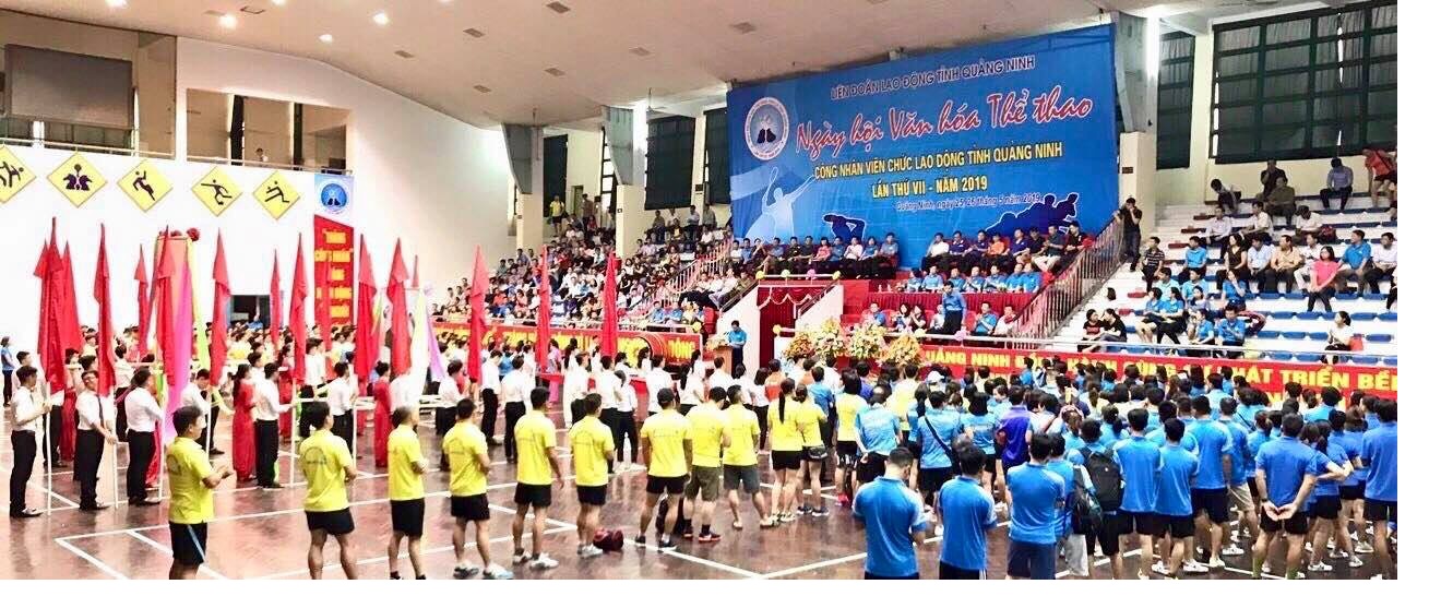 Đoàn VĐV Công ty tham gia Ngày hội VHTT CNVC-LĐ tỉnh Quảng Ninh lần thứ VII năm 2019